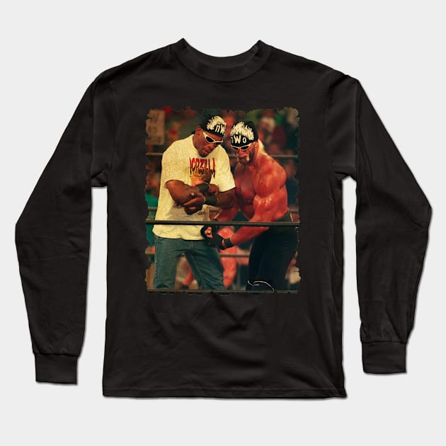 vintage dennis rodman in the ring Long Sleeve T-Shirt by Toko Baju